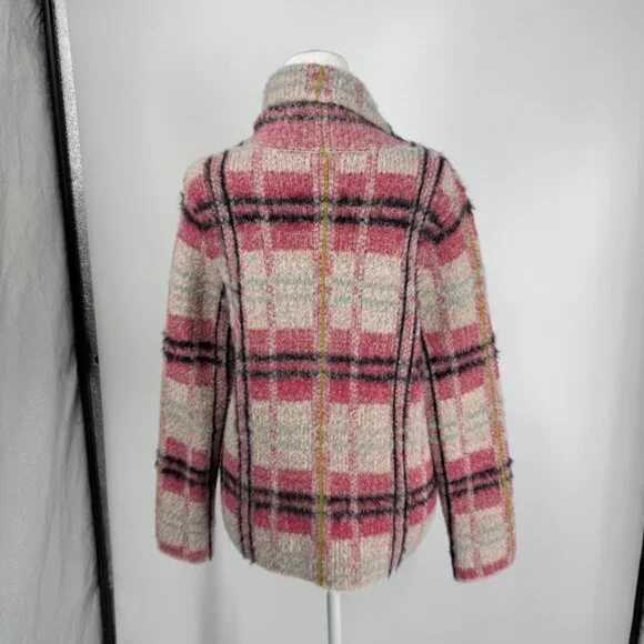 Anthropologie Maeve Aurelia Fuzzy Sweater Jacket Size S - Picture 12 of 15